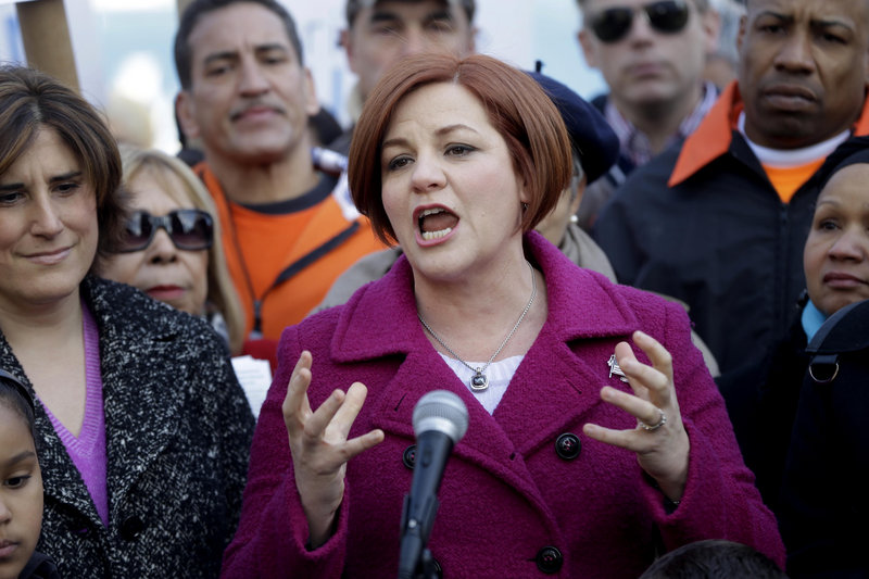 New York City Council Speaker Christine Quinn, shown earlier this month, lauded the sick time deal Friday as meeting both workers’ needs and employers’ concerns.
