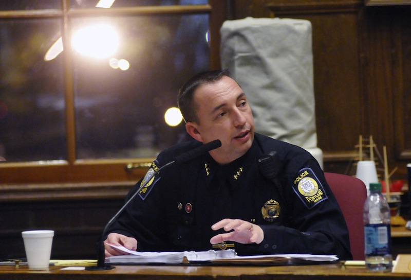 Portland Police Chief Michael Sauschuck was among many law-enforcement officers from across the country making their case Tuesday, April 9, 2013 in Washington D.C. for stronger gun laws.