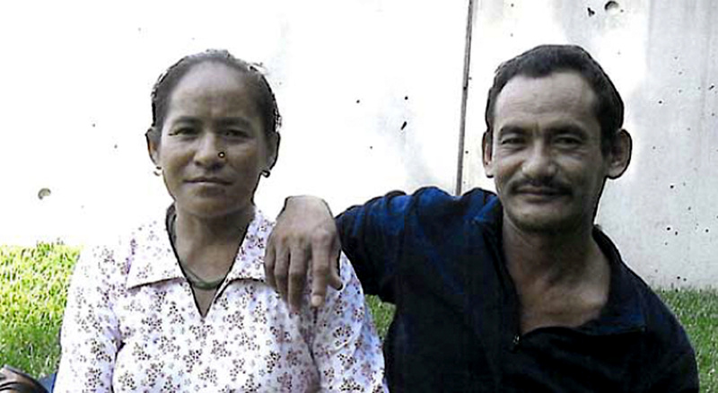 Karnamaya Mongar is shown with her husband, whose first name was not given. Mongar, 41, died after seeking an abortion and is the subject of one murder count in the ongoing Philadelphia trial of Dr. Kermit Gosnell.