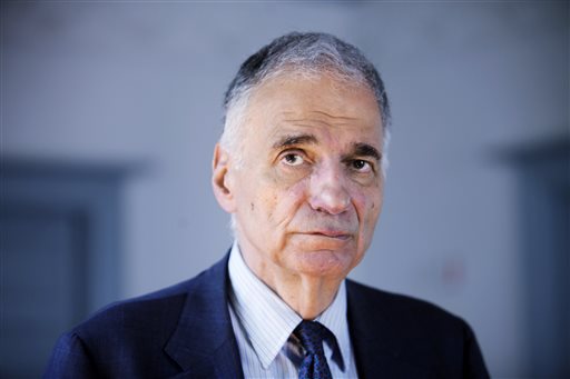 Former independent presidential candidate Ralph Nader is challenging Maine Democrats before the Maine Supreme Judicial Court over tactics employed in the 2004 election.
