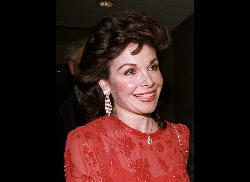 In this Oct. 20, 1990 file photo, actress and former Mickey Mouse Club member Annette Funicello arrives for the 15th annual Italian American Foundation dinner in Washington. Walt Disney Co. says, Monday, April 8, 2013, that Funicello, also known for her beach movies with Frankie Avalon, has died at age 70. (AP Photo/J. Scott Applewhite, File)