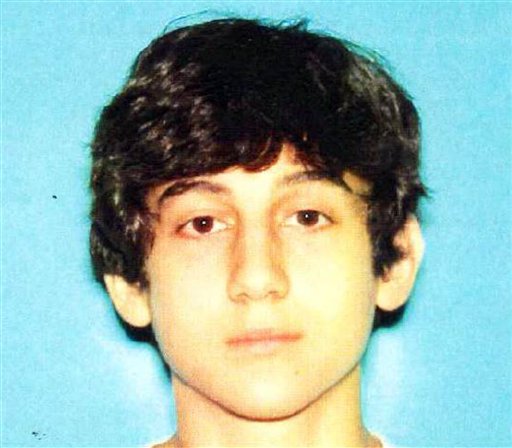 This image provided by the Boston Regional Intelligence Center shows an undated photo of Dzhokhar A. Tsarnaev, who is wanted in the Boston Marathon bombings.