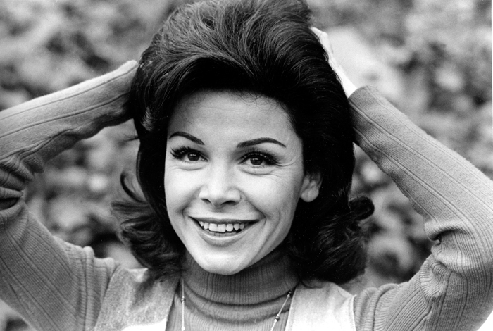 A 1978 photo of Annette Funicello at her home in Encino, Calif. Funicello was discovered at age 12 to become the 24th and last Mousketeer chosen for the 1950s televison show "Mickey Mouse Club."