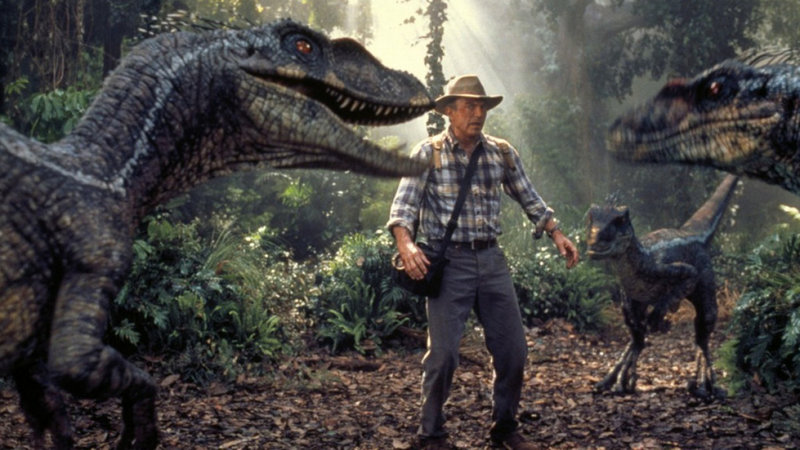 The scientist played by Sam Neill finds himself in a tight spot in “Jurassic Park 3D.” Neill has signed on for “Jurassic Park 4,” due out in 2014.