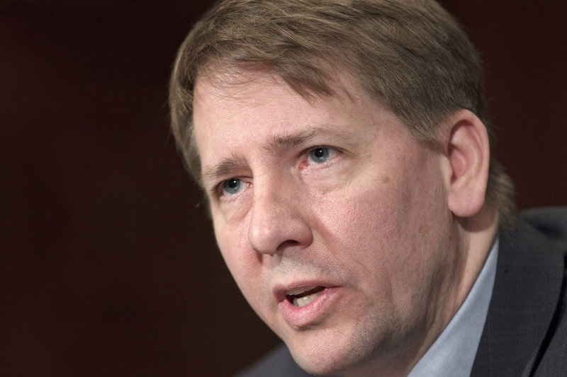 Nobody questions the ability of Richard Cordray, above, to lead a new agency designed to look out for consumers, but Susan Collins and 42 other Republican senators are using a quirk in Senate rules to hold up a vote on his nomination.