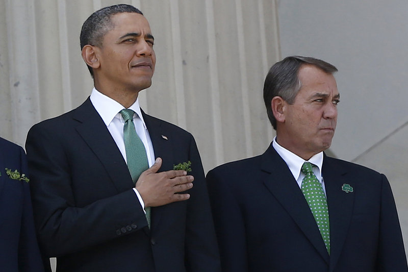 President Obama presented a budget on Friday that featured cuts to spending and tax hikes. Speaker of the House John Boehner said the president should not tie savings in entitlement programs to raising taxes.