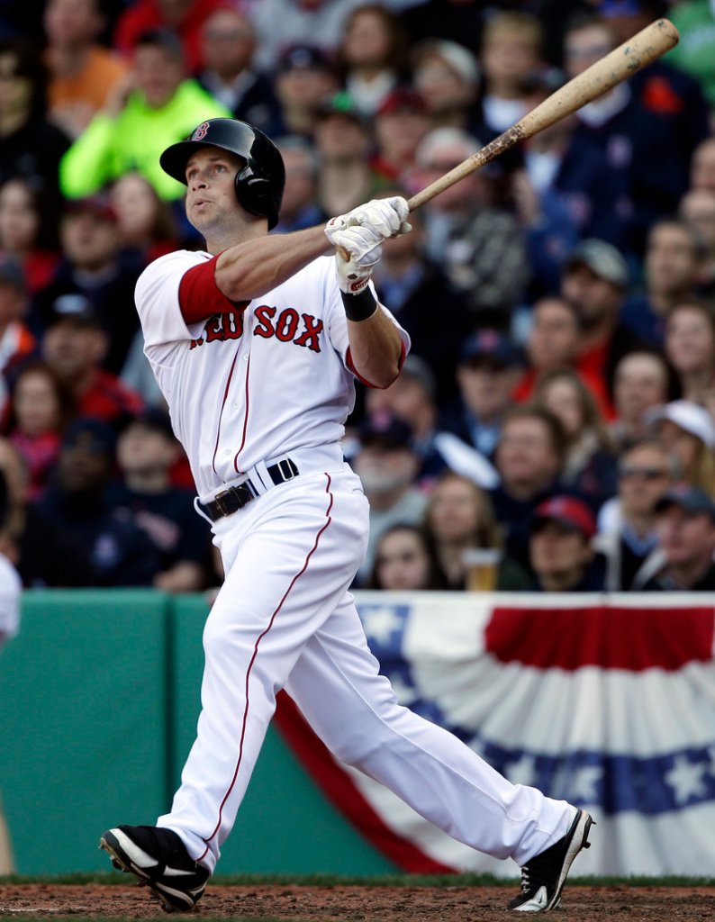 Boston’s Daniel Nava made Manager John Farrell look good for playing him over Jackie Bradley Jr., crushing this three-run homer for a 3-1 win over Baltimore on opening day at Fenway Park on Monday.