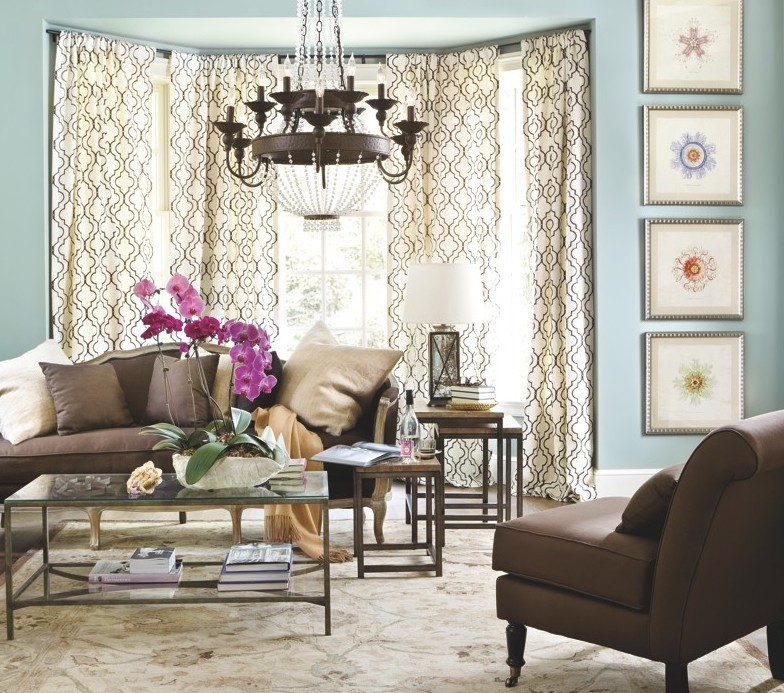This room from the Ballard Designs catalog shows a carefully coordinated collection of items.