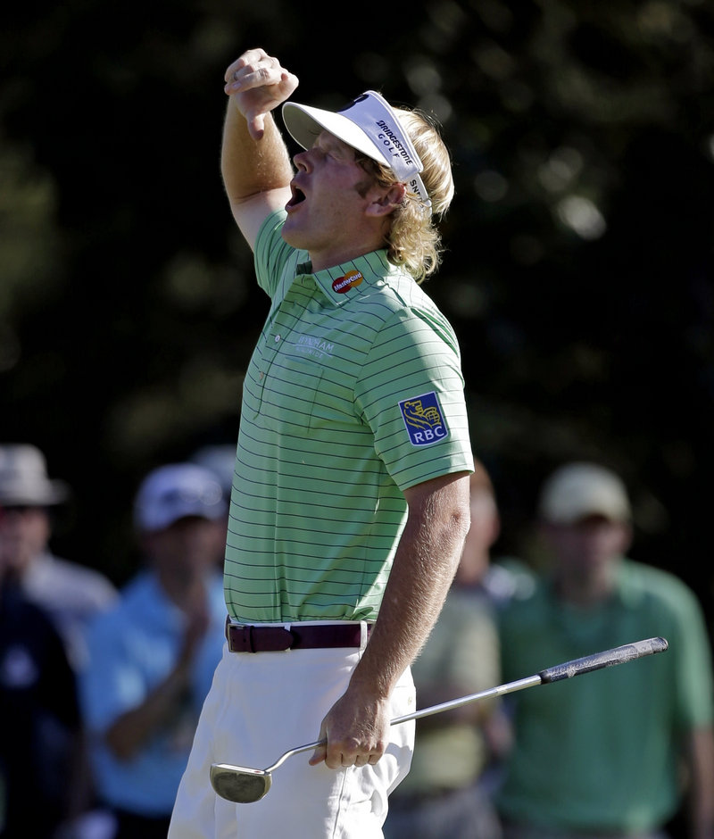 Brandt Snedeker says he’s been waiting 32 years for this moment, for this chance to win the Masters. He’s tied for the lead with Angel Cabrera.