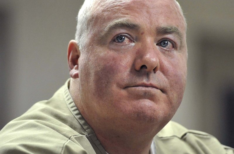 Michael Skakel listens during a parole hearing Oct. 24 at McDougall-Walker Correctional Institution in Suffield, Conn.