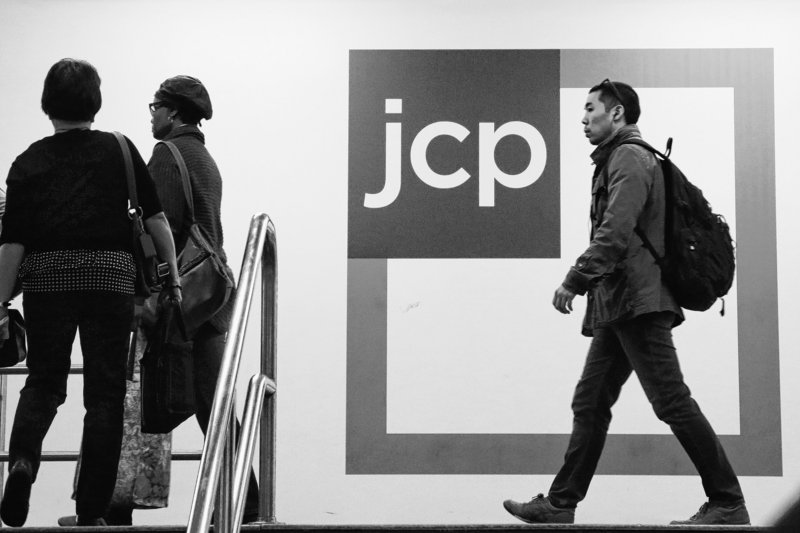 A customer arrives at a J.C. Penney store in New York. With the company faltering, there are concerns about a steady flow of merchandise.