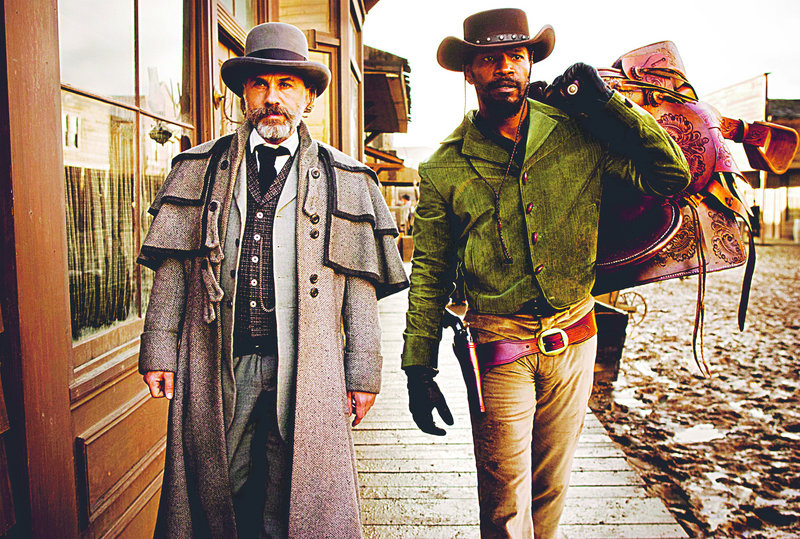 Oscar-winner Christoph Waltz and Jamie Foxx in "Django Unchained."