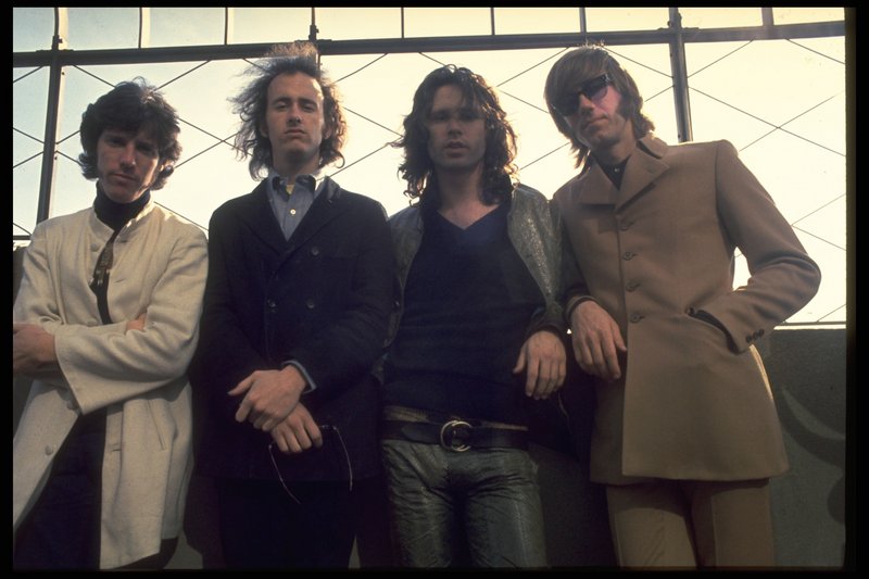 The Doors (John Densmore, Robby Krieger, Jim Morrison and Ray Manzarek) in the late ’60s.