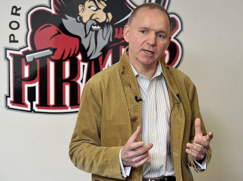 Brian Petrovec, managing owner of the Portland Pirates, said a new, five-year deal with the Cumberland County Civic Center may help the team post its first profit in 13 years.