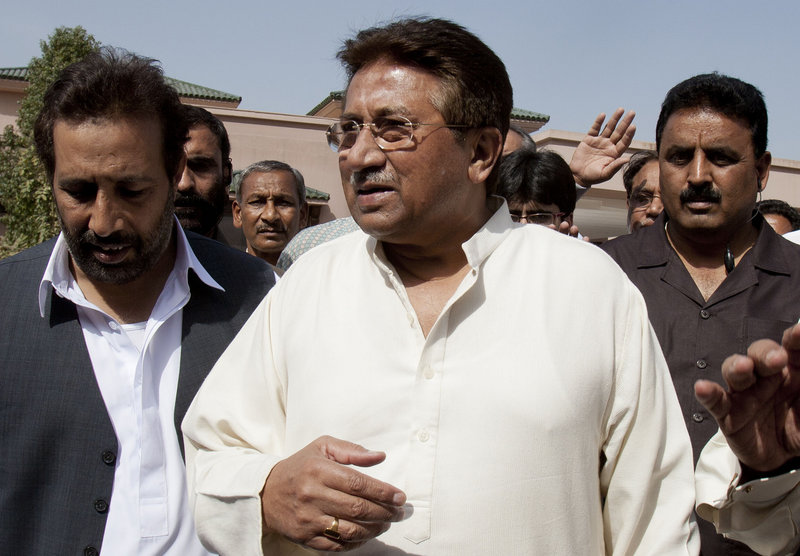 Pakistan’s former president and military ruler, Pervez Musharraf, had returned from exile hoping to return to politics. But those hopes now seem in doubt.