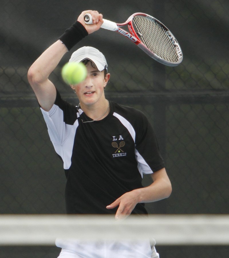Jordan Friedland of Lincoln Academy won three-set matches in the semifinals and finals last year to capture the state singles title.