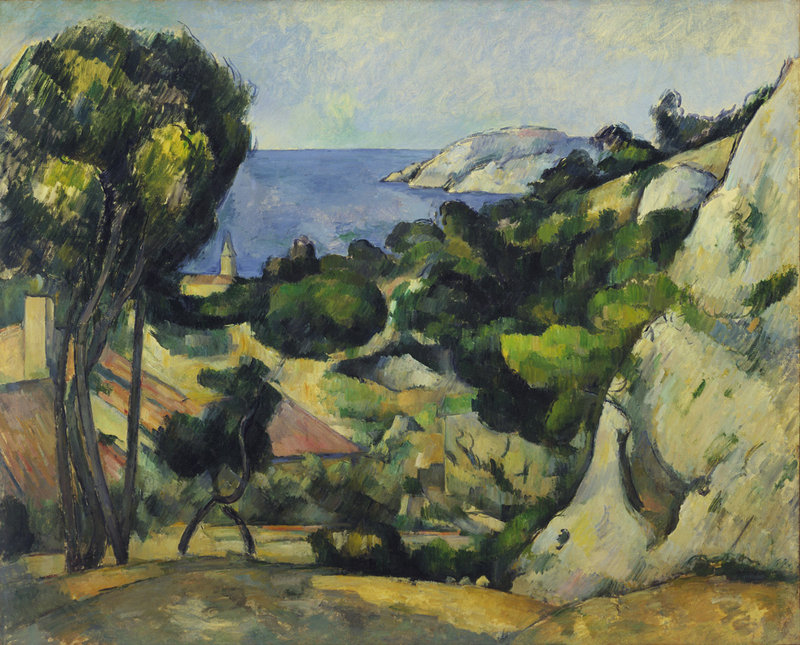 Cezanne’s “L’Estaque,” oil on canvas, 1879-84