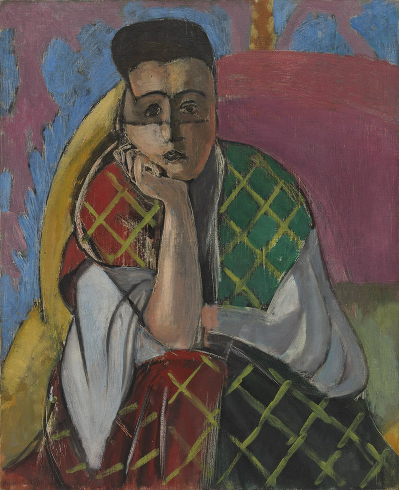 “Woman with a Veil,” oil on canvas by Henri Matisse, 1927