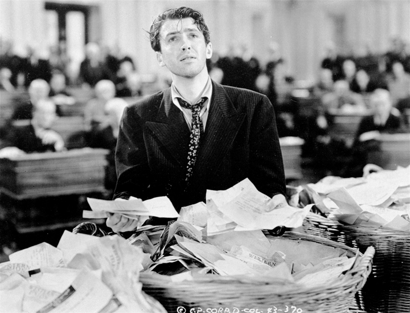 James Stewart in “Mr. Smith Goes to Washington,” which depicted an idealistic use of the filibuster.