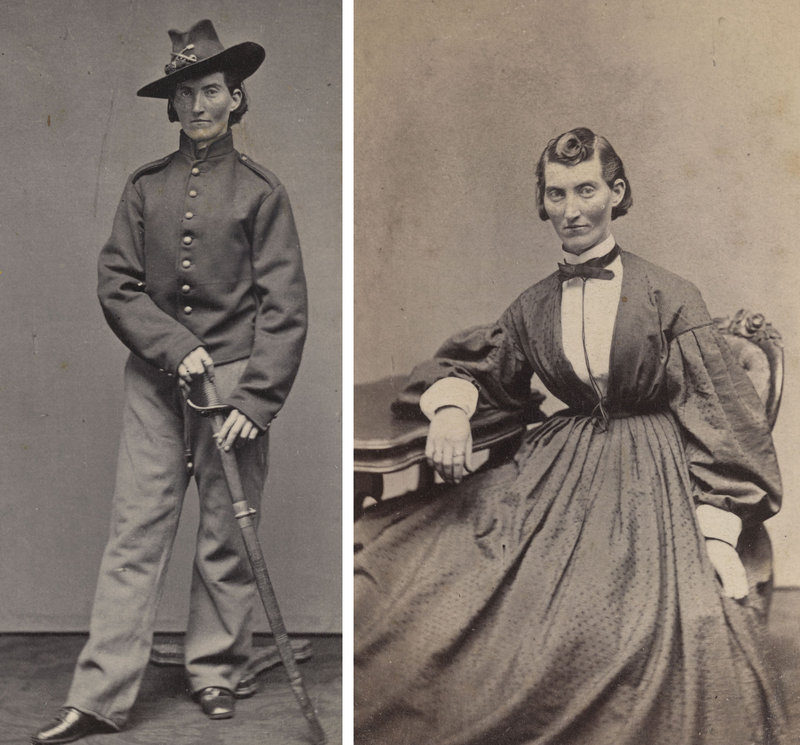 Frances Clalin Clayton disguised herself as “Jack Williams” to fight in the Civil War. She is seen here around 1865.