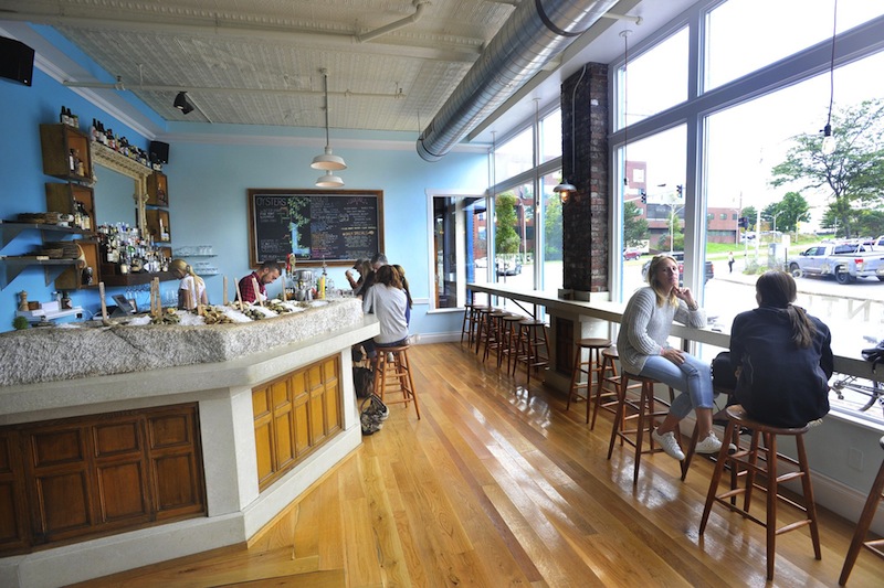 Eventide Oyster Co., pictured here, is teaming up with Bunker Brewing to produce a new brew.