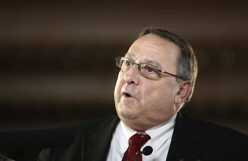Gov. Paul LePage says he'll move out of the Maine State House because he can't have a television with a political message in the Hall of Flags.