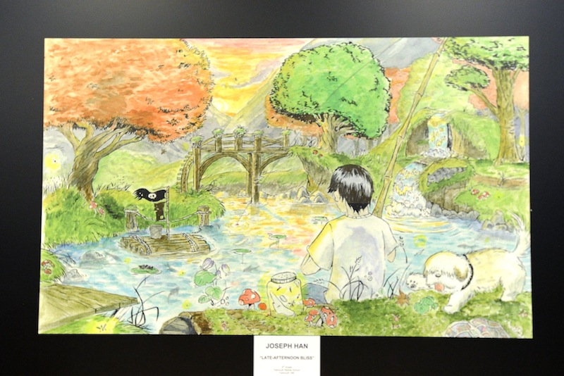 A photo of Joseph Han's winning "doodle," titled "Late-Afternoon Bliss."