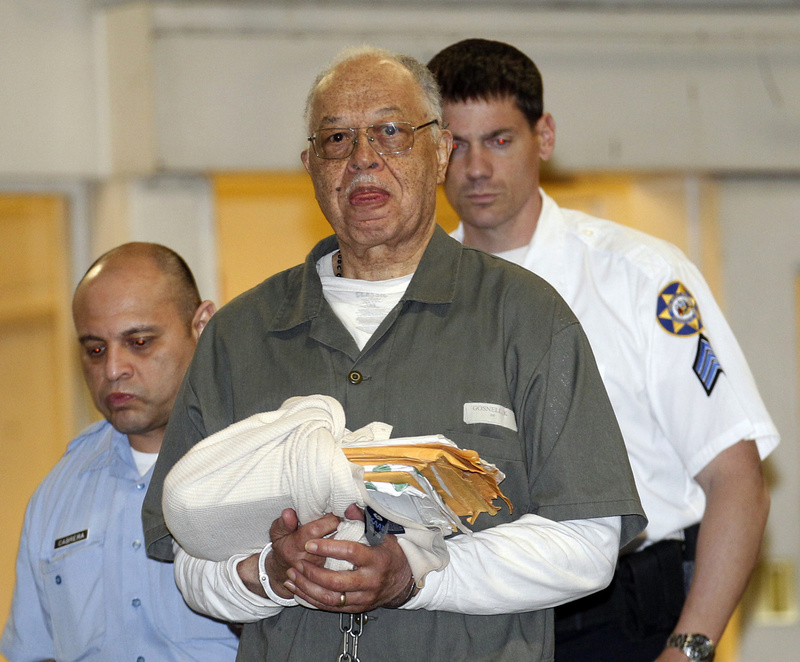 Dr. Kermit Gosnell is escorted to a waiting police van upon leaving the Criminal Justice Center in Philadelphia on Monday after being convicted of first-degree murder in the deaths of three babies and a women at his clinic. 304d4d523645574c,696e717763,Gosnell