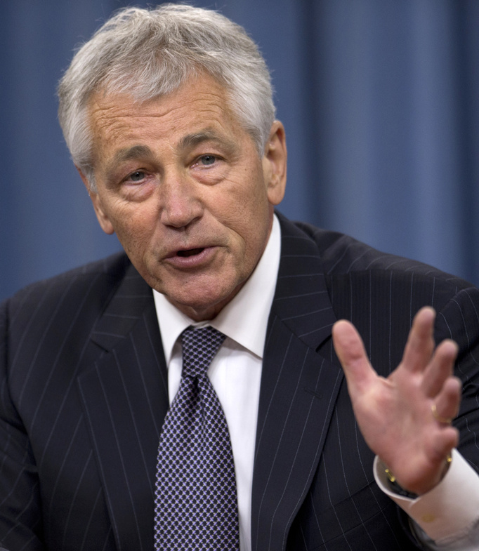 Defense Secretary Chuck Hagel speaks at the Pentagon Friday about steps to prevent sexual assaults in the military.