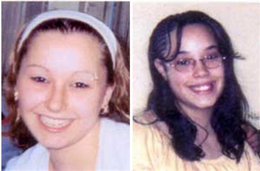 These undated handout photos provided by the FBI show Amanda Berry, left, and Georgina "Gina" Dejesus. Cleveland Police Chief Michael McGrath said he thinks Berry, DeJesus and Michelle Knight were tied up at the house and held there since they were in their teens or early 20s.