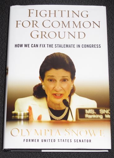 The cover of former U.S. Sen. Olympia Snowe's new book, which is being released Tuesday.