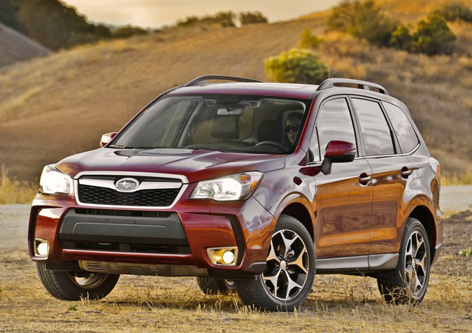 The 2014 Subaru Forester, shown here, and Mitsubishi Outlander Sport each received the "Top Safety Pick Plus" award because they performed well in multiple tests including the small offset crash.