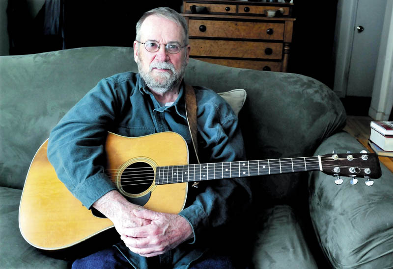 In this April 2013 file photo, musician Stan Keach of Rome, Maine. A couple of Maine bands teamed up to produce a six-song album inspired by the North Pond Hermit's story, due to be released on CD later this month.