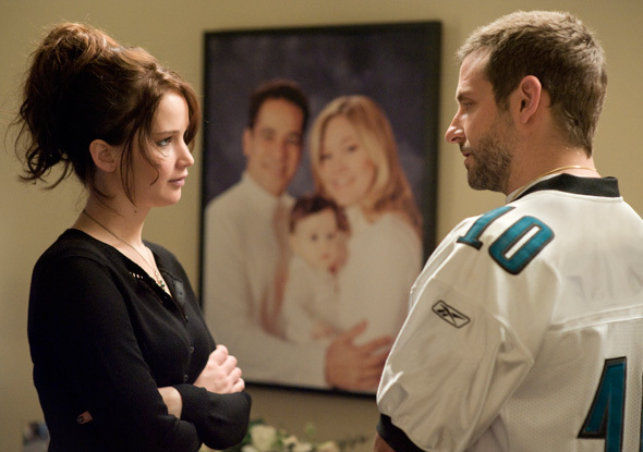 Jennifer Lawrence, who won the Best Actress Oscar for her role, and Bradley Cooper in “Silver Linings Playbook.”