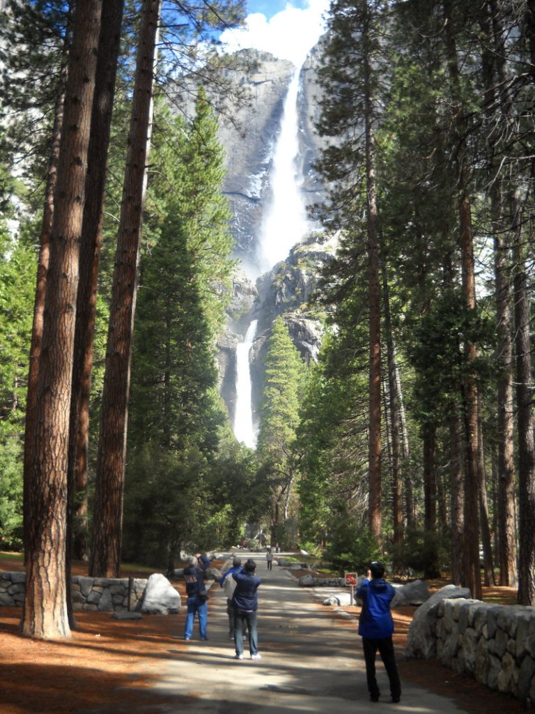 The pathway to Yosemite Falls.