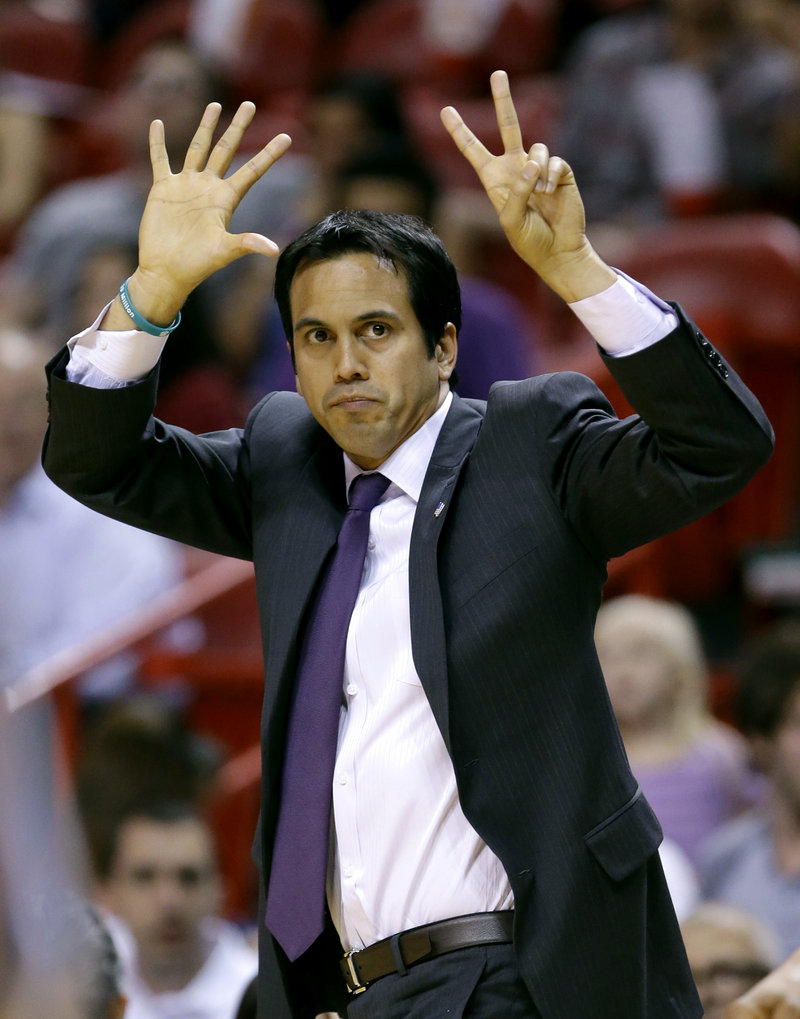 Erik Spoelstra has the Miami Heat closing in on a repeat NBA championship. And he’s doing it not just because of the talent, but because he’s always looking for that little edge.