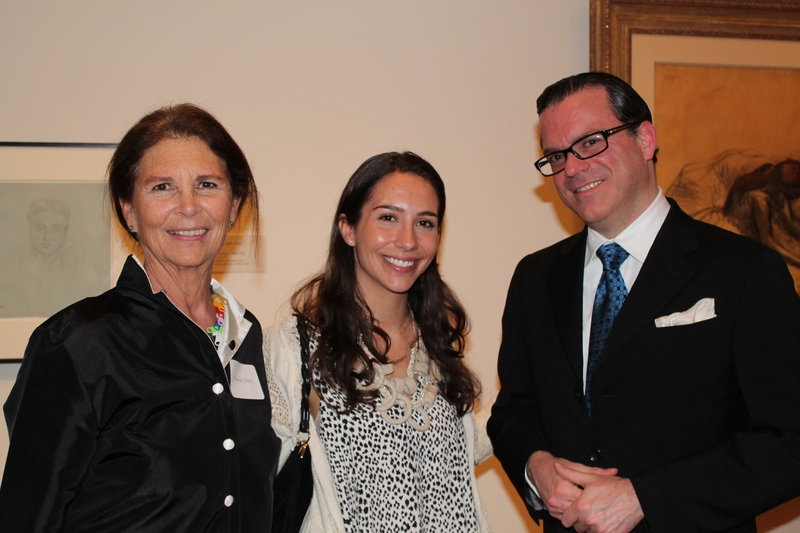 Frances Zilkha of Portland, left, with her daughter Zmira Zilkha and Bernardo Laniado-Romero, director of the Museu Picasso de Barcelona and guest lecturer at Tuesday’s preview of “The William S. Paley Collection: A Taste for Modernism” at the Portland Museum of Art.
