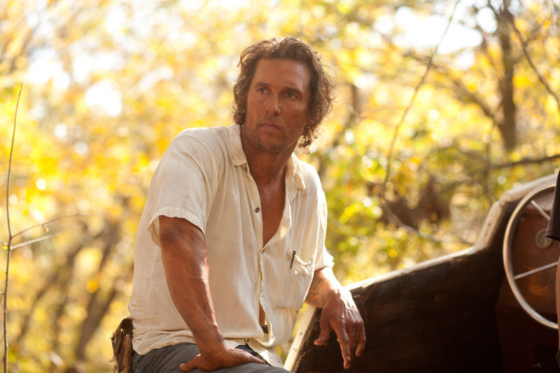 Matthew McConaughey plays a fugitive named Mud in the movie of the same name.