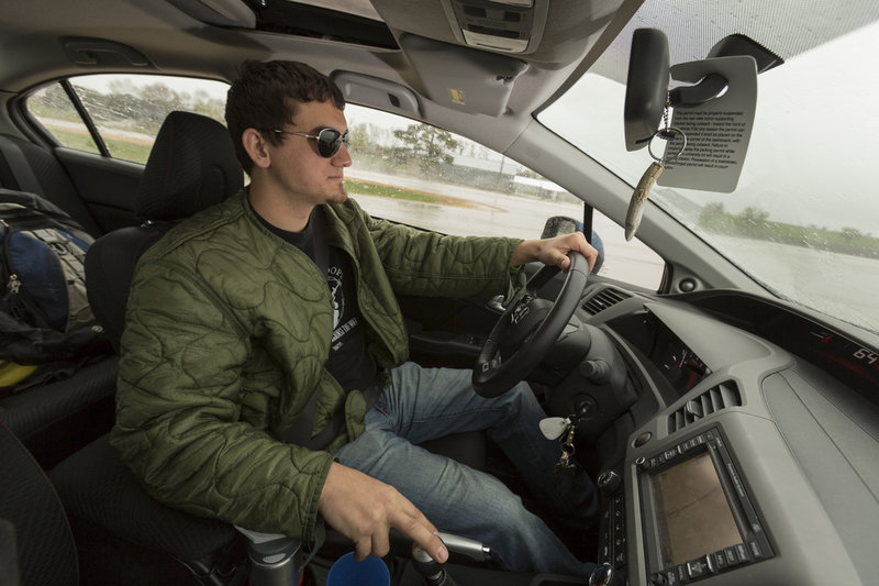 Iraq war veteran Steven Acheson spent 11 months driving a colonel around the Sadr City district of Baghdad in an armored Humvee in 2006. While he escaped injury in Iraq, Acheson says he suffers from panic attacks behind the wheel when he drives at home around Platteville, Wis.