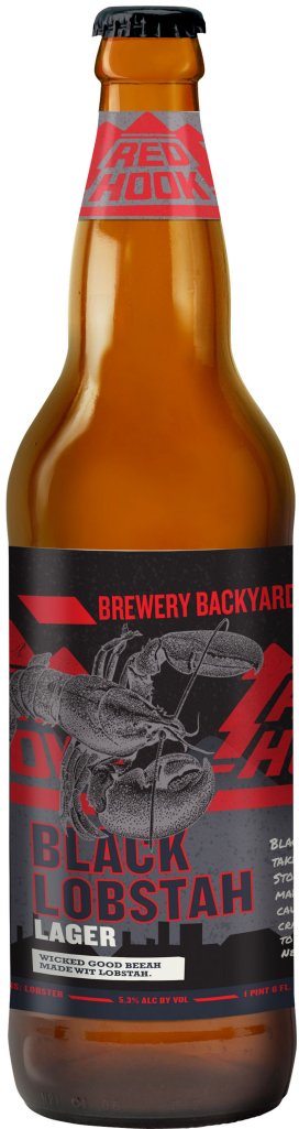 Black Lobstah Lager from Red Hook is going to be sold only in New England, so it feels more local.