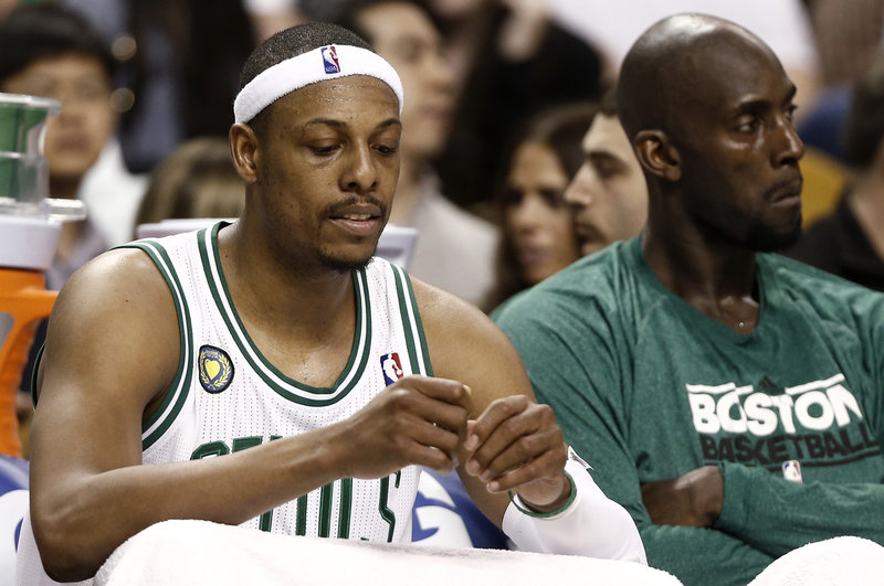 Celtics mainstays Paul Pierce and Kevin Garnett may no longer be wearing the green next season as age and injuries are taking their toll on the distinguished players.