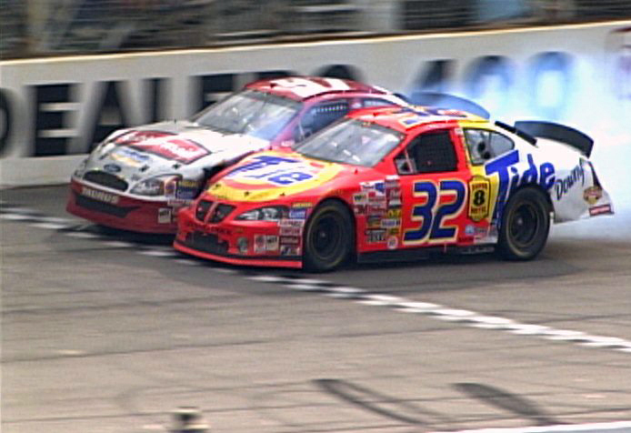 Ricky Craven of Newburgh, right, won the closest finish in Sprint Cup history in 2003, beating Kurt Busch by .02 of a second at Darlington, the scene of this week’s race.
