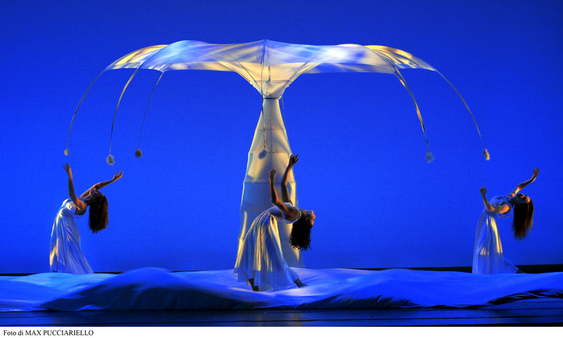 The cutting-edge motion troupe Momix performs its piece “Botanica” on Thursday at Merrill Auditorium in Portland.