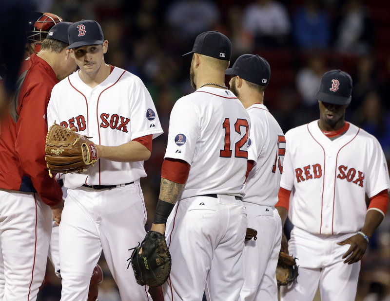 Allen Webster, making his second career start for the Red Sox, failed to make it out of the second inning Wednesday night, allowing eight runs on six hits and three walks in a 15-8 loss to the Minnesota Twins.