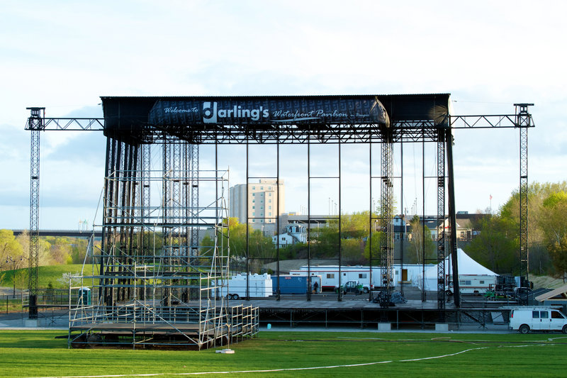 The stage at Darling's Waterfront Pavilion