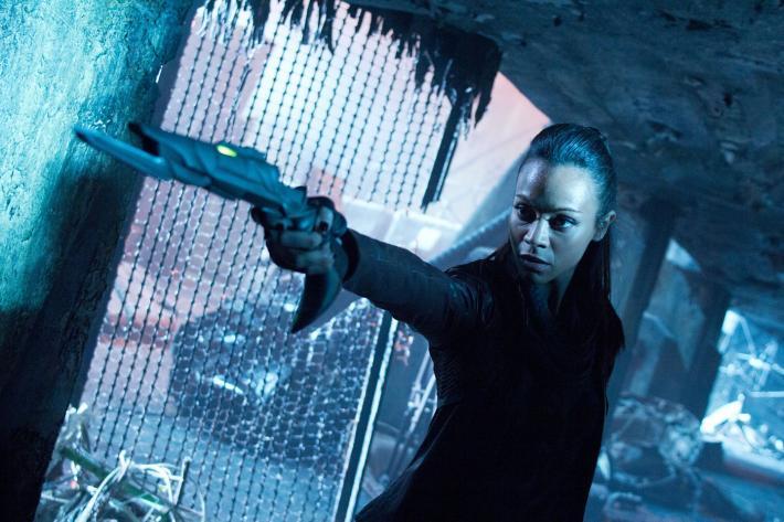 Zoe Saldana as Nyota Uhura in “Star Trek Into Darkness.”