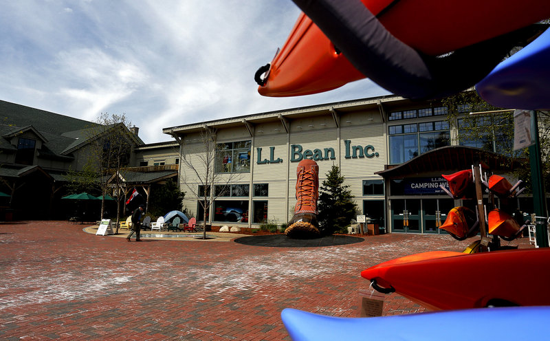 A small amount of the outerwear sold at L.L. Bean’s retail complex in Freeport is made in Bangladesh.