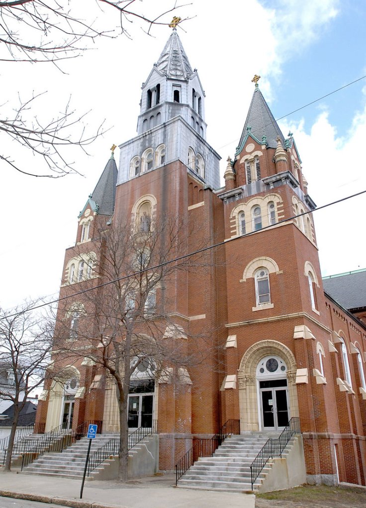 St. Andre Church in Biddeford is one of the many Catholic Church properties up for sale in Maine.