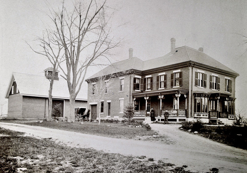 This is the original Walker House on Brook Street, about half a block from Prides Corner intersection pre-1892.