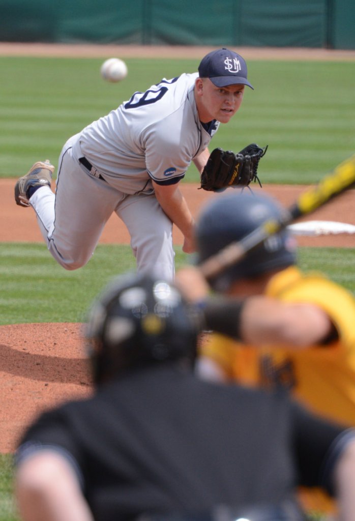 Ryan Yates allowed only one earned run in six-plus innings before getting relief help from Andrew Richards in USM’s victory.